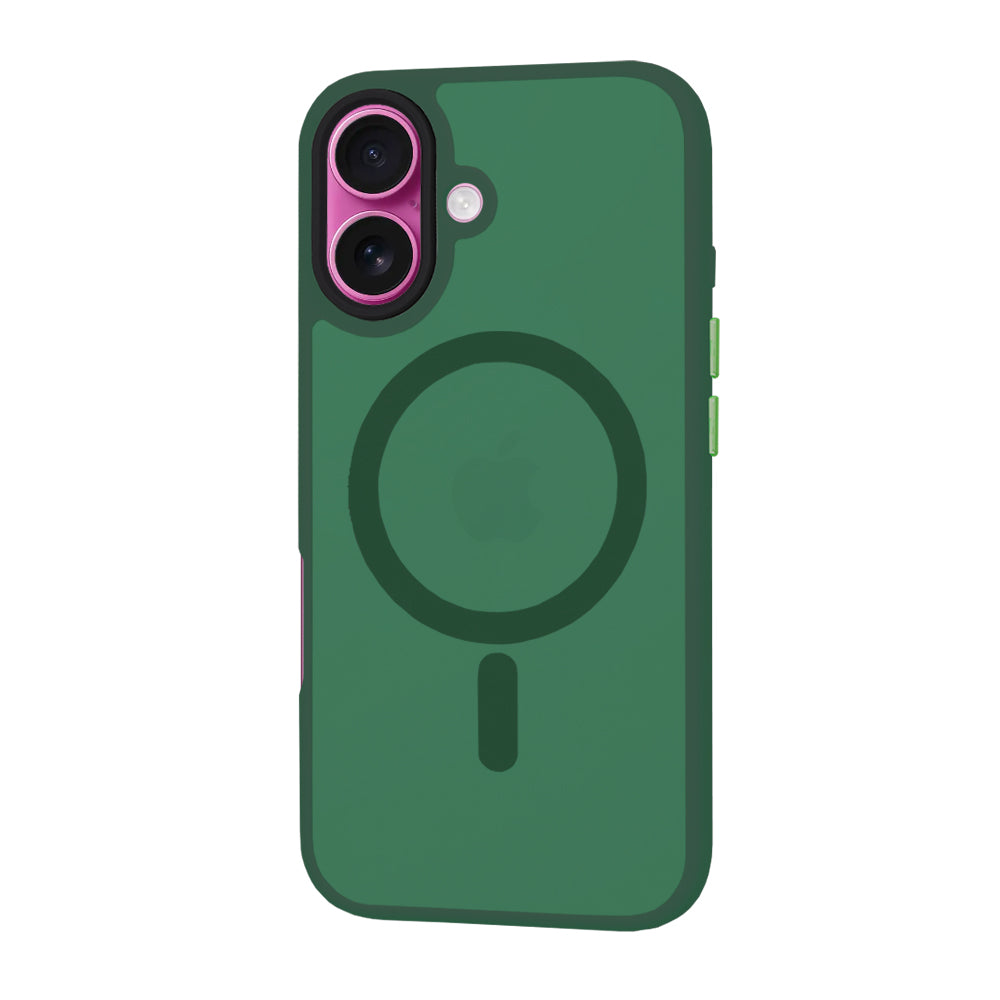 Coque MagSafe pour Apple iPhone 16 Plus, Techsuit, HaloFrost, Vert