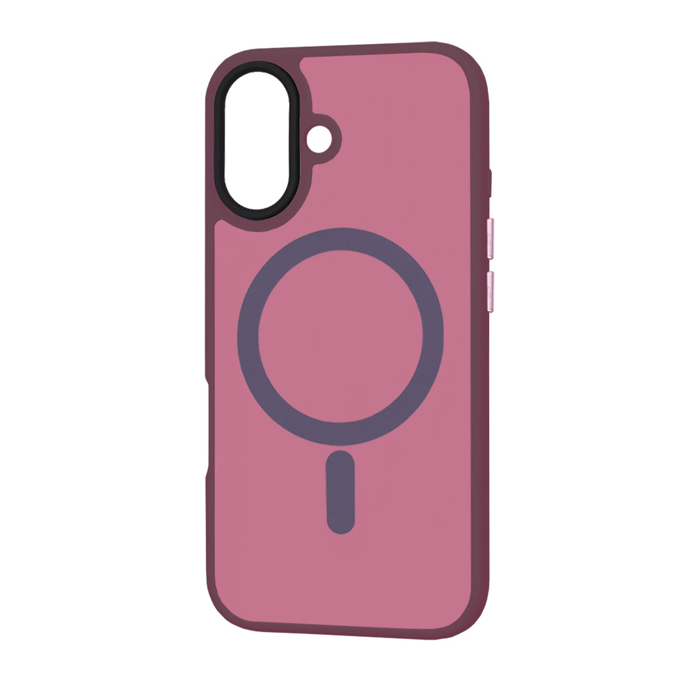 Coque MagSafe pour Apple iPhone 16 Plus, Techsuit, HaloFrost, Bordeaux
