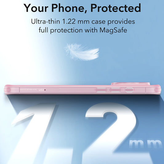 Housse MagSafe pour Apple iPhone 16 Pro, ESR, Zero, Rose Satiné