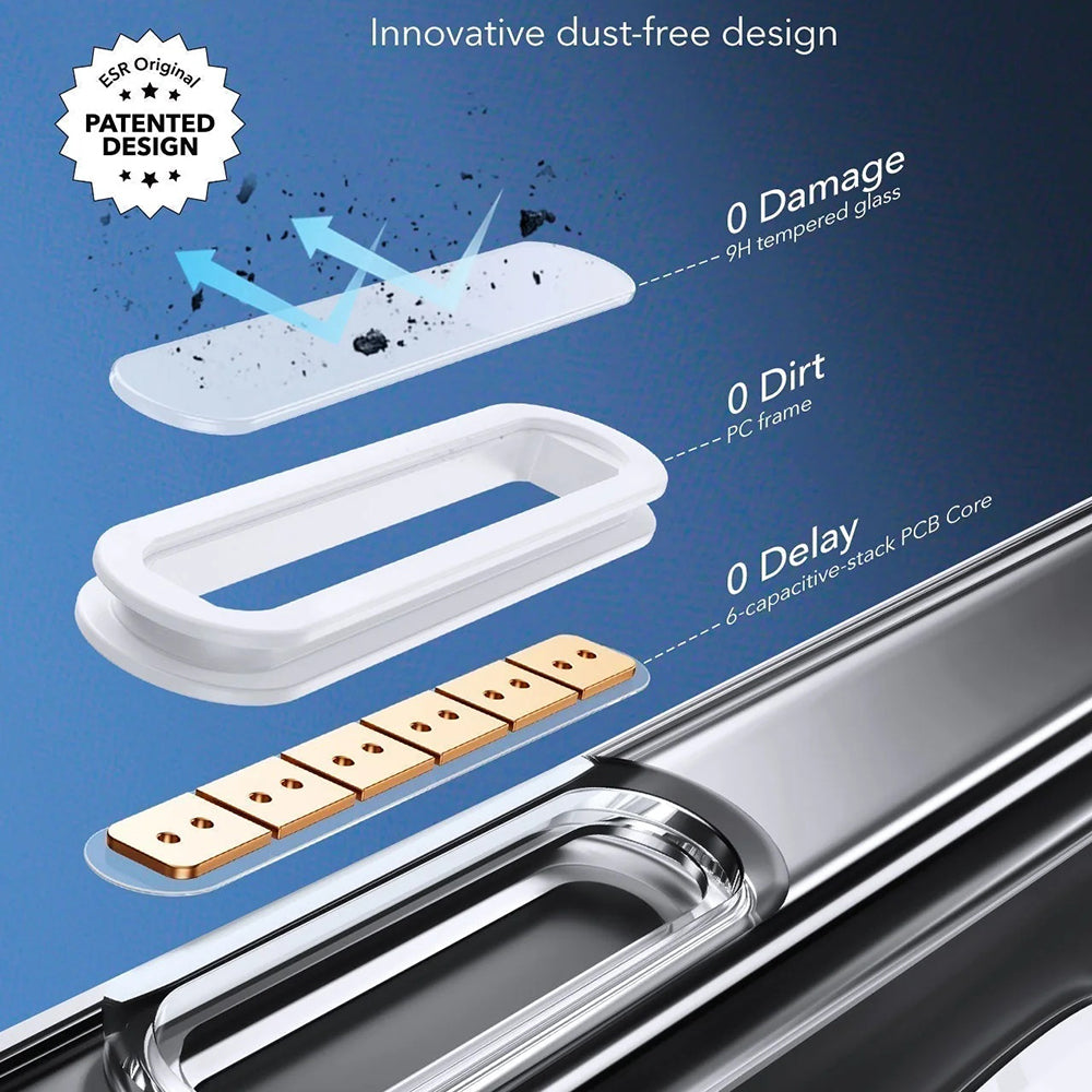 Coque MagSafe pour Apple iPhone 16 Pro Max, ESR, Classic Hybrid Slide, Noire Transparente