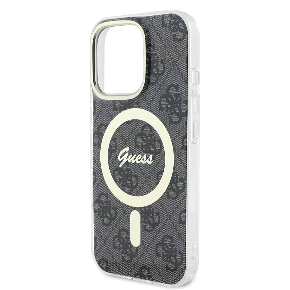 MagSafe Hülle für Apple iPhone 16 Pro Max, Guess, IML 4G, Schwarz