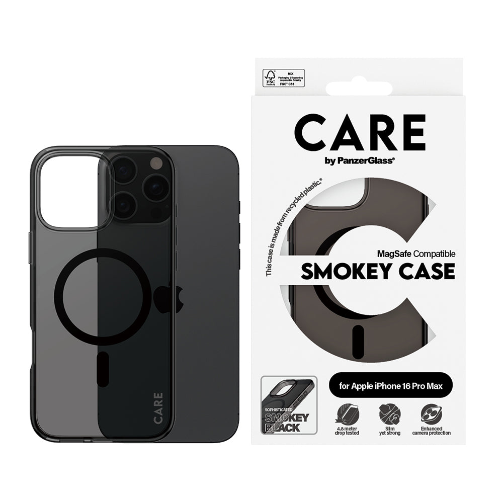 Coque MagSafe pour Apple iPhone 16 Pro Max, PanzerGlass, Care Urban Combat, Noire