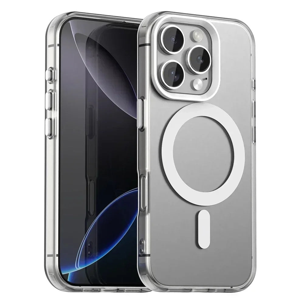 Coque MagSafe pour Apple iPhone 16 Pro Max, Techsuit, CandyCase, Blanche