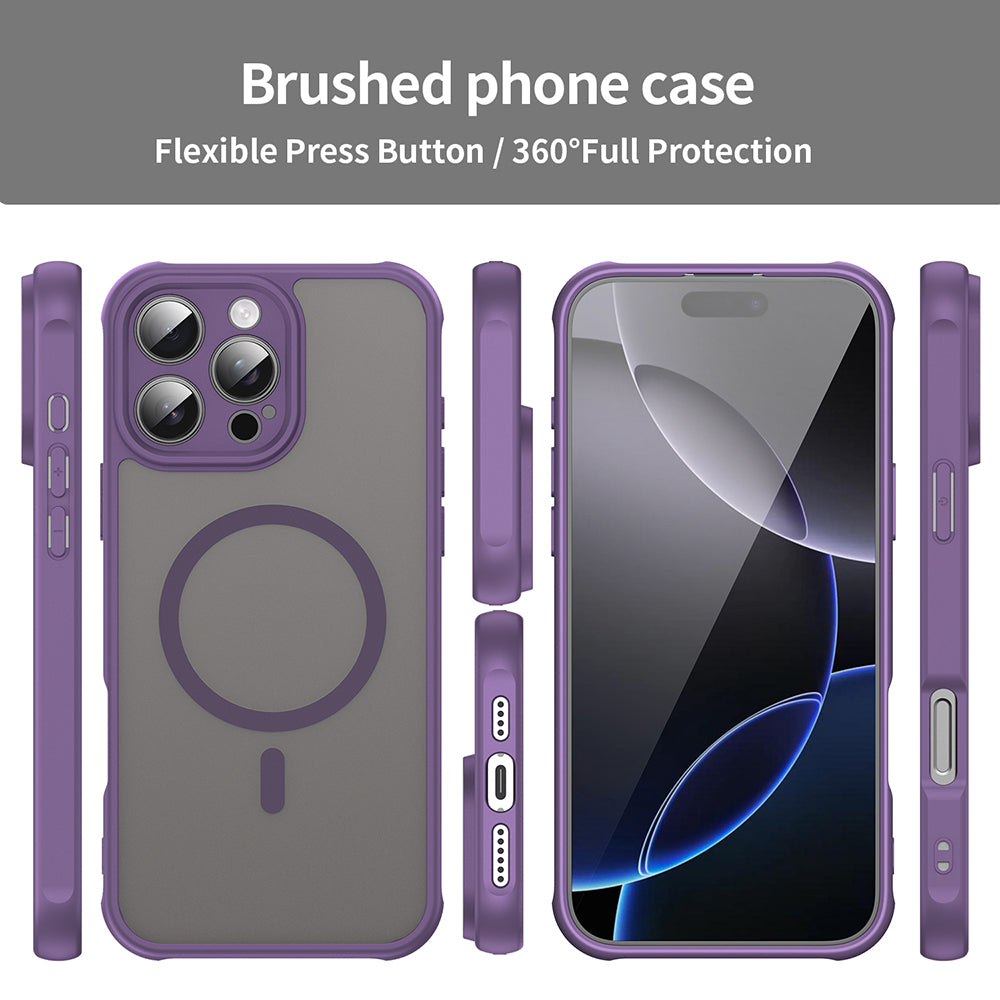 Coque MagSafe pour Apple iPhone 16 Pro Max, Techsuit, HaloFrost II, Violet
