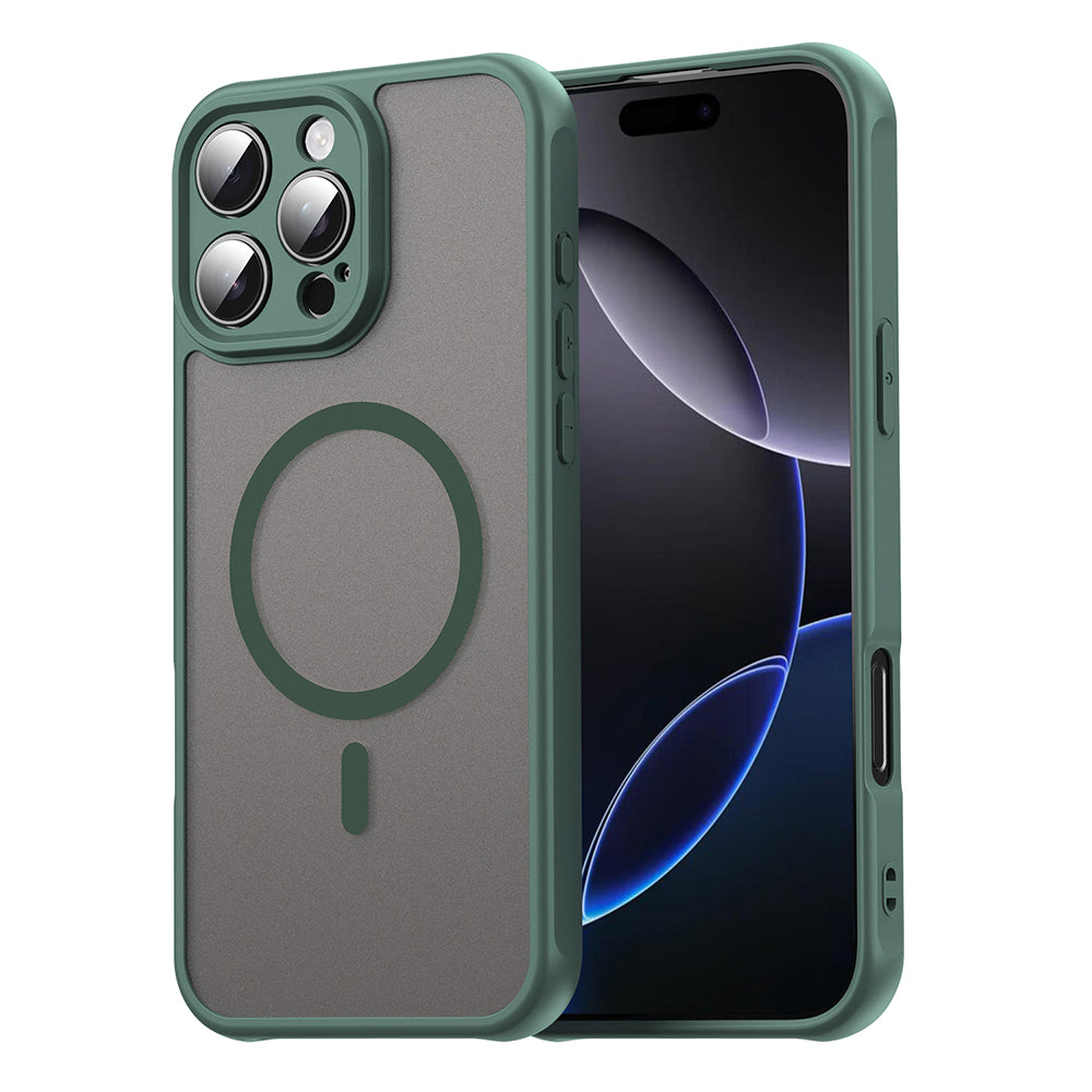 Coque MagSafe pour Apple iPhone 16 Pro Max, Techsuit, HaloFrost II, Vert