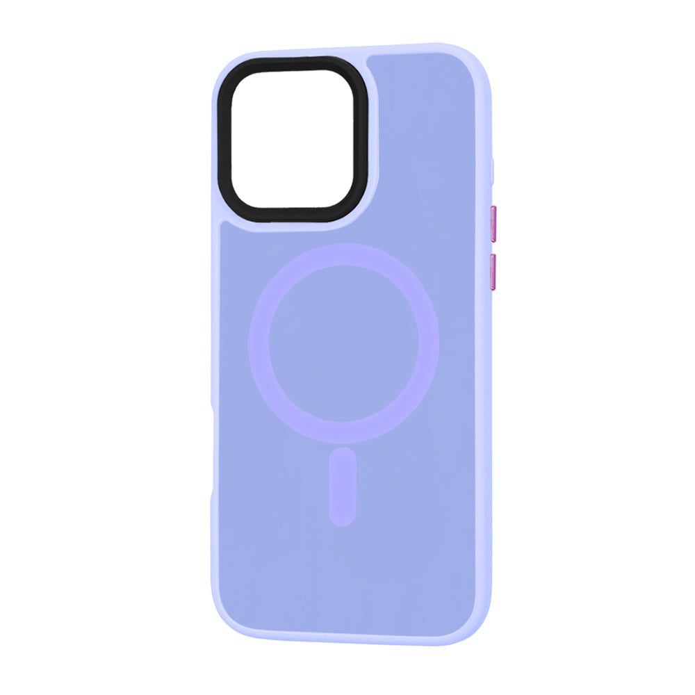 Coque MagSafe pour Apple iPhone 16 Pro Max, Techsuit, HaloFrost, Violet Clair