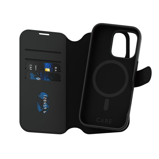 Étui MagSafe pour Apple iPhone 16 Pro, PanzerGlass, Fonction Care Tango Two-in-One, Noir
