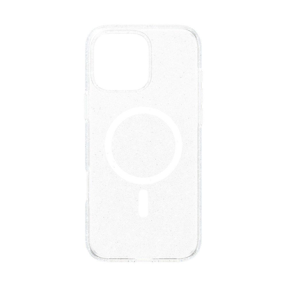 Coque MagSafe pour Apple iPhone 16 Pro, PanzerGlass, Care Urban Combat Star Lit, Transparente Blanche
