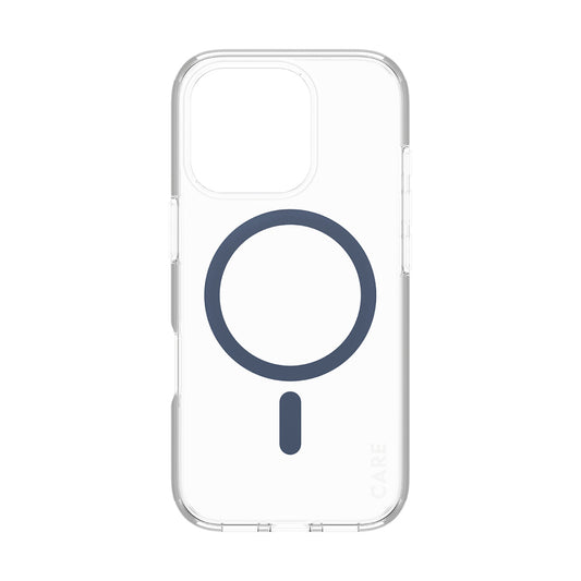 Coque MagSafe pour Apple iPhone 16 Pro, PanzerGlass, Care Urban Combat, Transparent Bleu