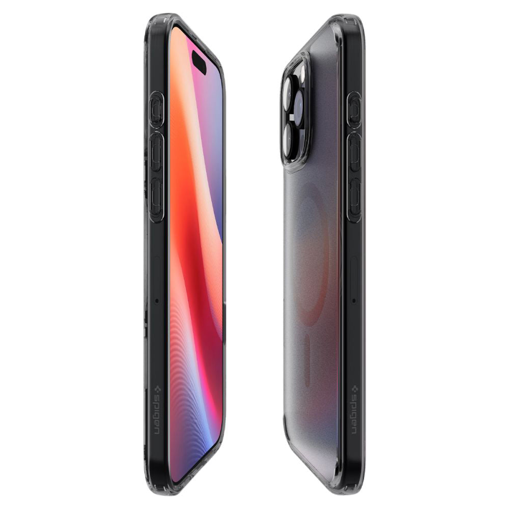 MagSafe Hülle für Apple iPhone 16 Pro, Spigen, Ultra Hybrid T, Satinschwarz ACS08514