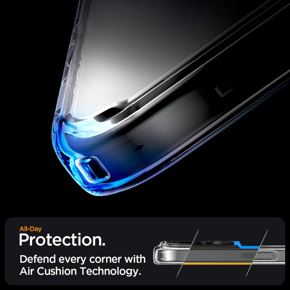 Coque MagSafe pour Apple iPhone 16 Pro, Spigen, Ultra Hybrid, Transparent Satiné ACS08133