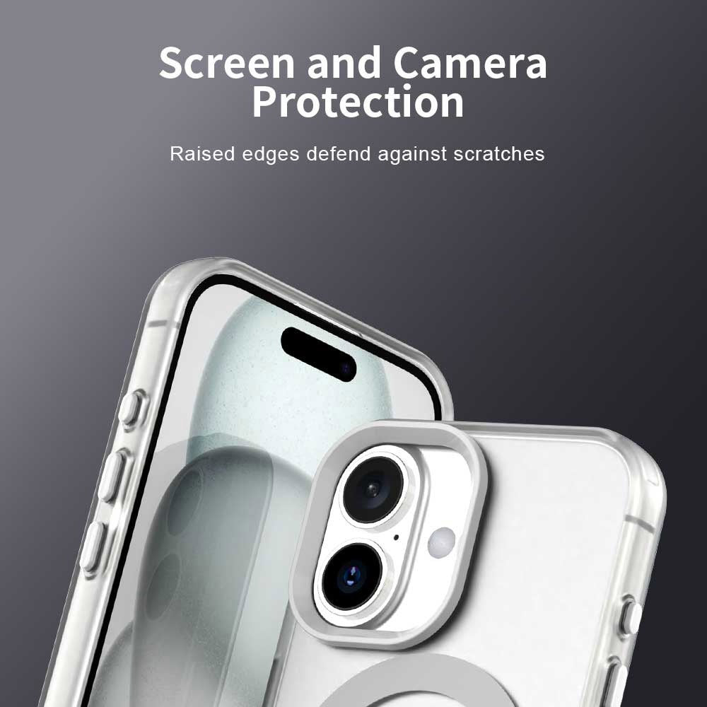Coque MagSafe pour Apple iPhone 16, Techsuit, CandyCase, Blanche