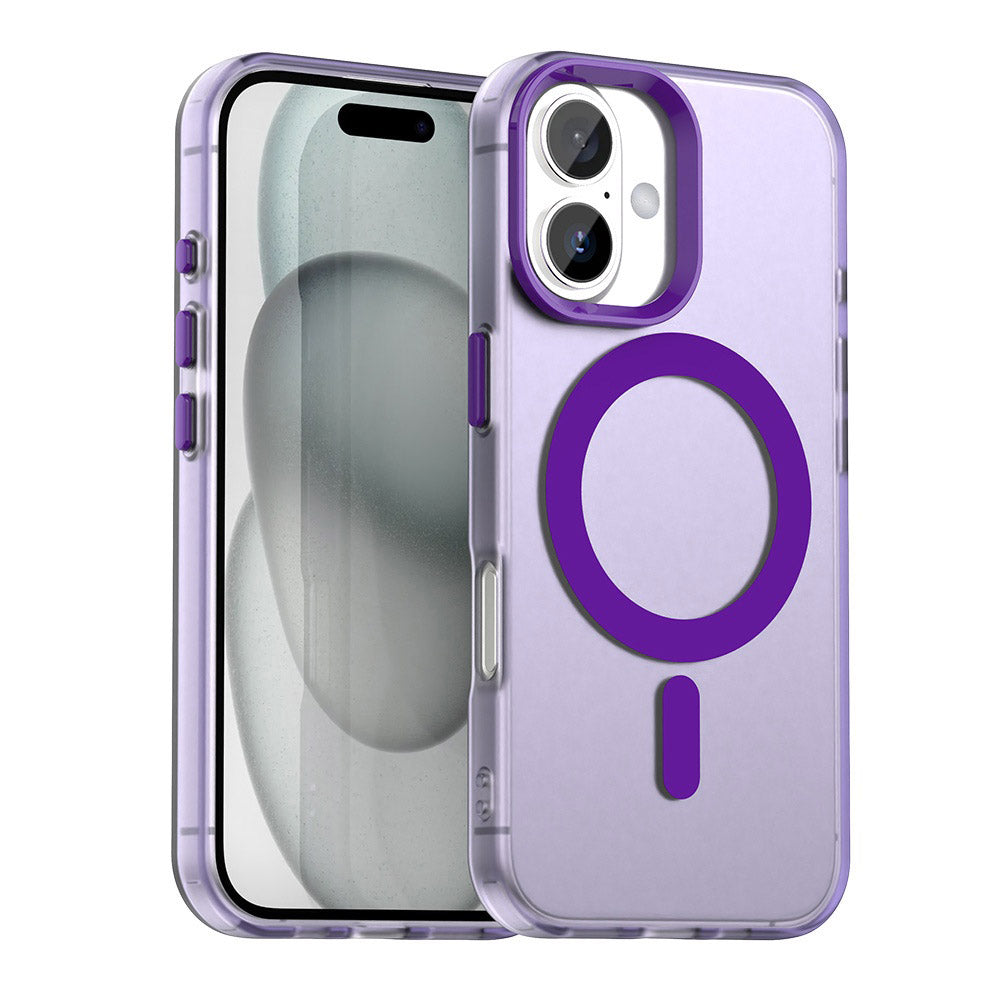 Coque MagSafe pour Apple iPhone 16, Techsuit, CandyCase, Violet