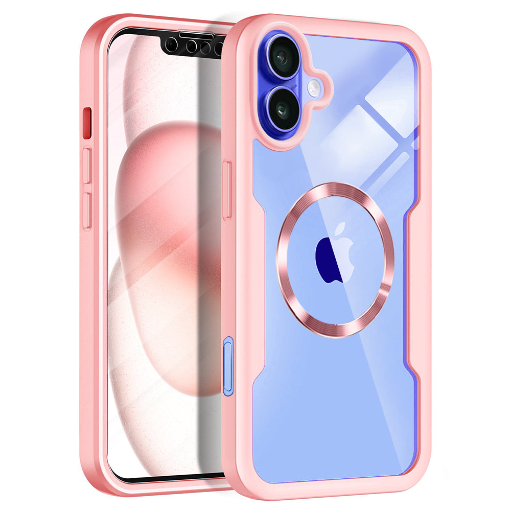 Coque MagSafe pour Apple iPhone 16, Techsuit, ColorVerse 360, Rose
