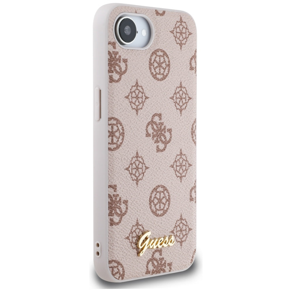 MagSafe Case for Apple iPhone 17e / 16e, Guess, Peony Script, Brown