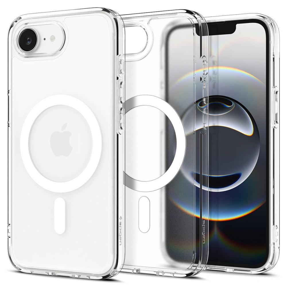 Coque MagSafe pour Apple iPhone 17e / 16e, Spigen, Ultra Hybrid, Blanc Satiné