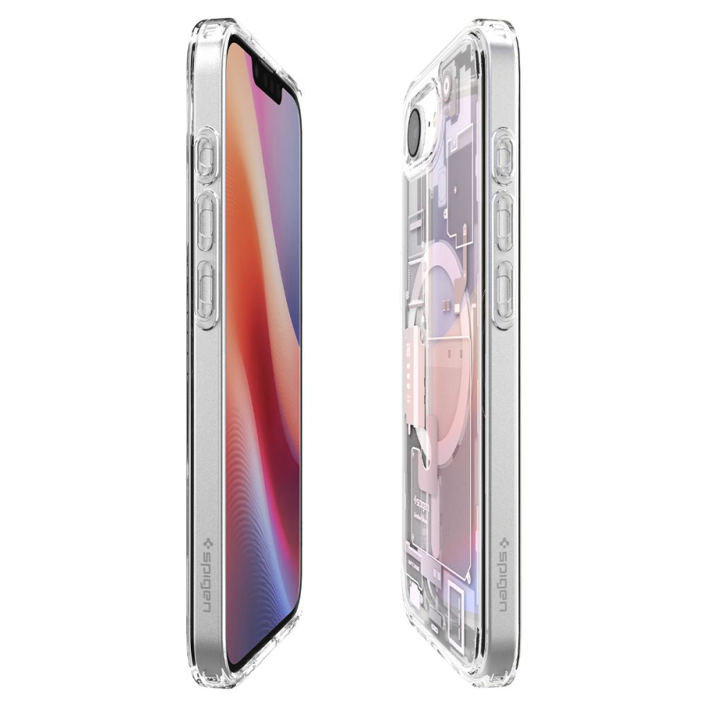 Coque MagSafe pour Apple iPhone 17e / 16e, Spigen, Ultra Hybrid Zero One, Blanche