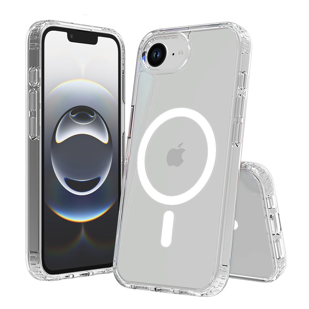 Coque MagSafe pour Apple iPhone 17e / 16e, Techsuit, Pro, Transparente