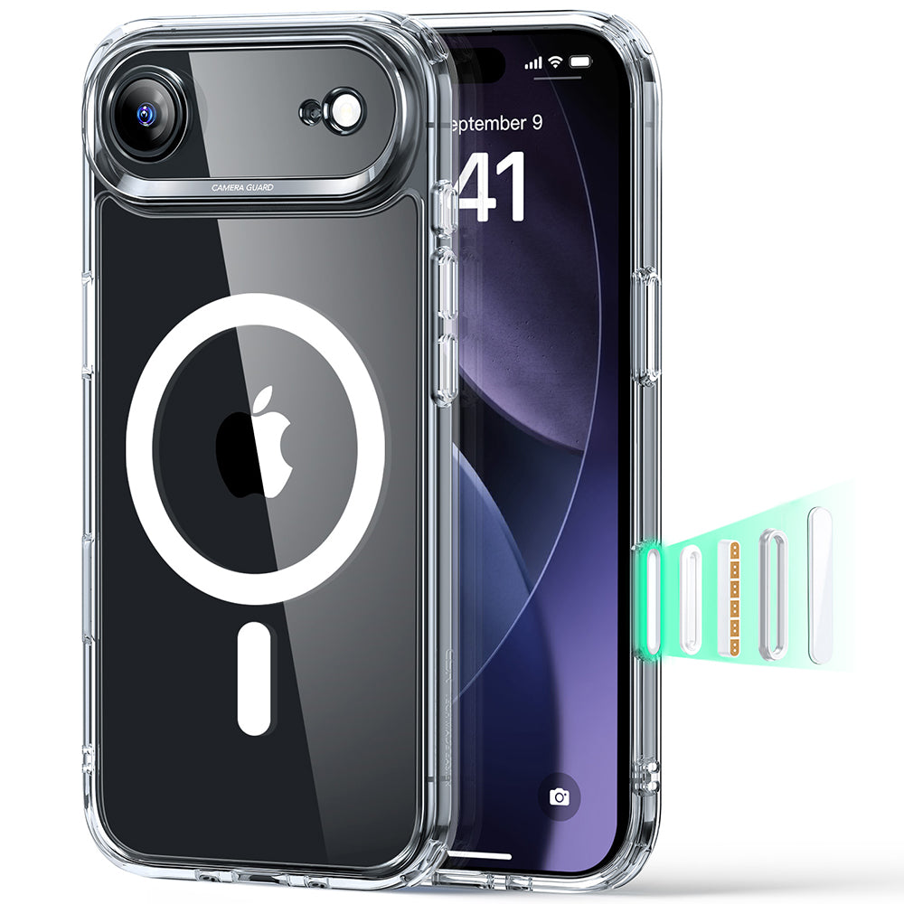 Coque MagSafe pour Apple iPhone 17 Air, ESR, Classic Hybrid, Transparente