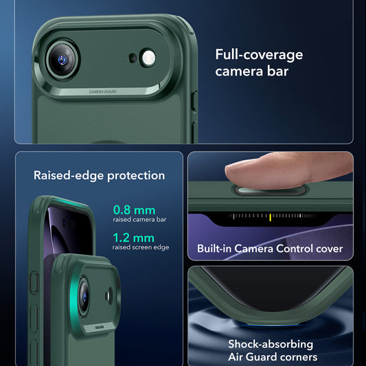 Étui MagSafe pour Apple iPhone 17 Air, ESR, Classic Hybrid, Vert Satiné
