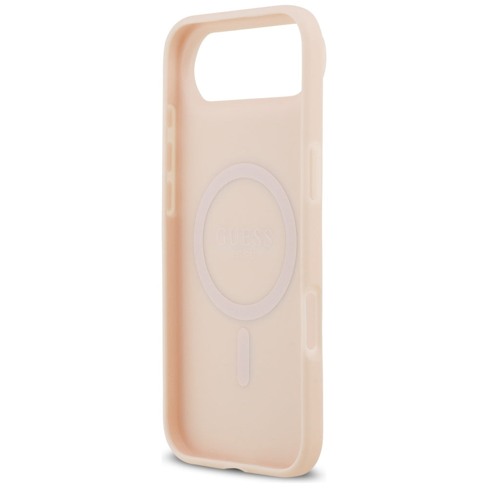 Coque MagSafe pour Apple iPhone 17 Air, Guess, Grained Flowers, Rose