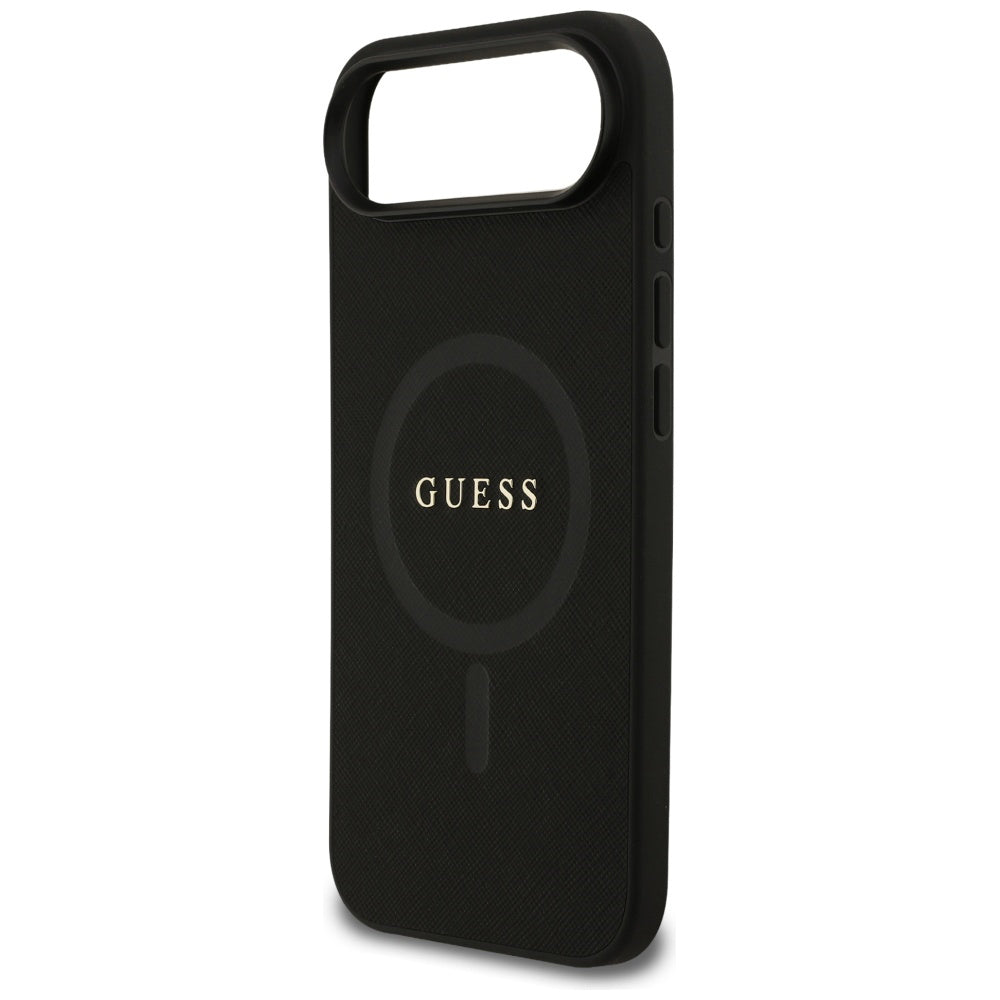 Coque MagSafe pour Apple iPhone 17 Air, Guess, Saffiano Classic Logo, Noire