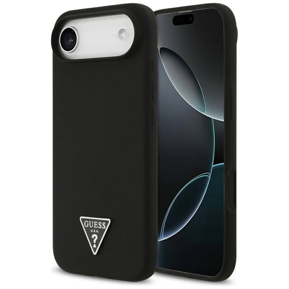 Étui MagSafe pour Apple iPhone 17 Air, Guess, Logo Triangle, Noir