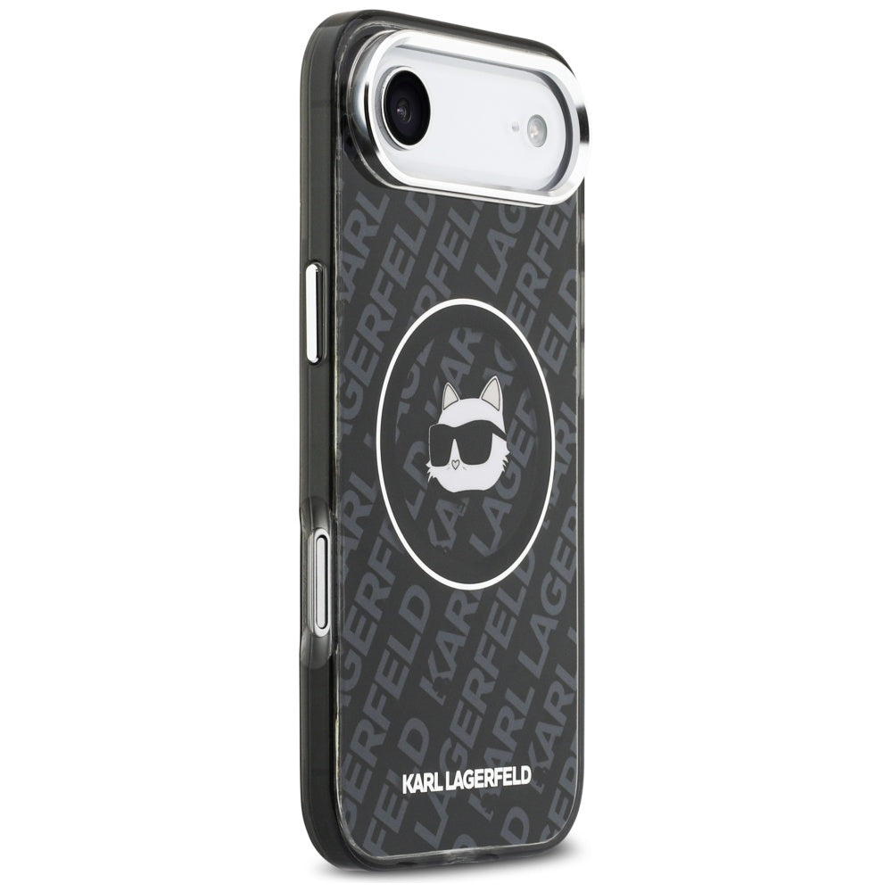 MagSafe Case for Apple iPhone 17 Air, Karl Lagerfeld, IML Choupette's Head, Black
