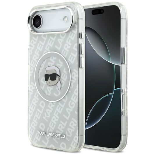 Étui MagSafe pour Apple iPhone 17 Air, Karl Lagerfeld, IML Karl's Head, Gris