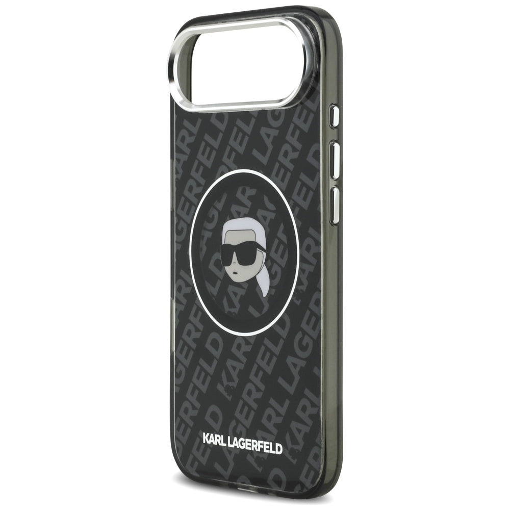 MagSafe Hülle für Apple iPhone 17 Air, Karl Lagerfeld, IML Karl`s Head, Schwarz
