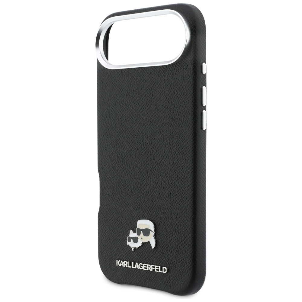 MagSafe Hülle für Apple iPhone 17 Air, Karl Lagerfeld, Karl & Choupette Head's Pin, Schwarz
