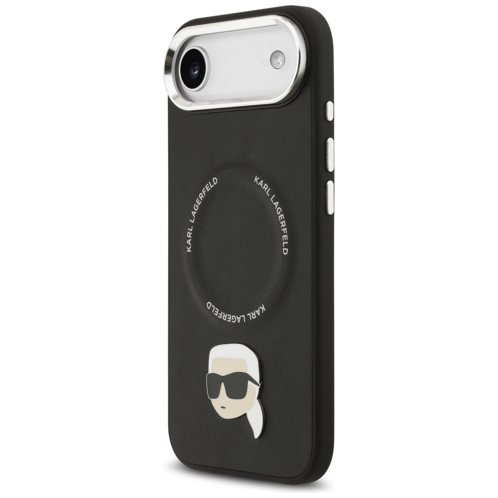 Étui MagSafe pour Apple iPhone 17 Air, Karl Lagerfeld, Karl Pin, Noir