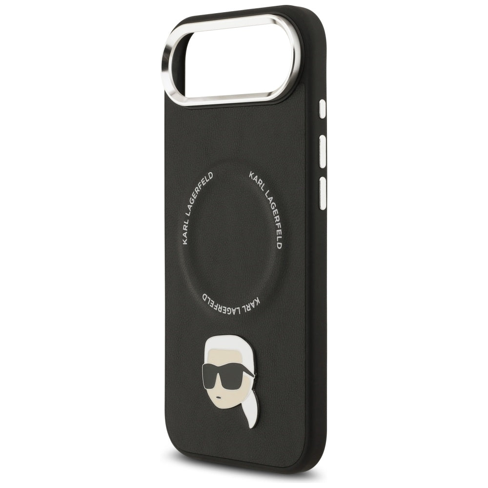 Étui MagSafe pour Apple iPhone 17 Air, Karl Lagerfeld, Karl Pin, Noir