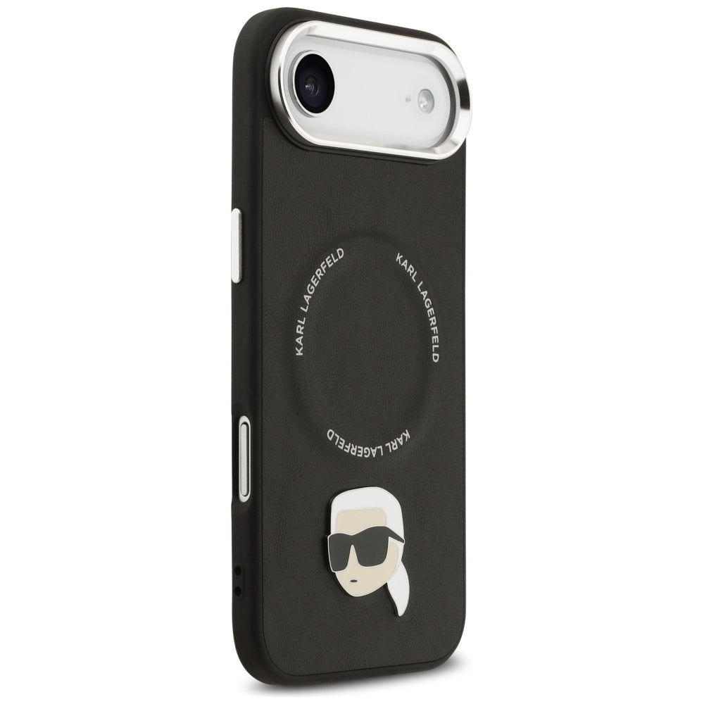 Étui MagSafe pour Apple iPhone 17 Air, Karl Lagerfeld, Karl Pin, Noir