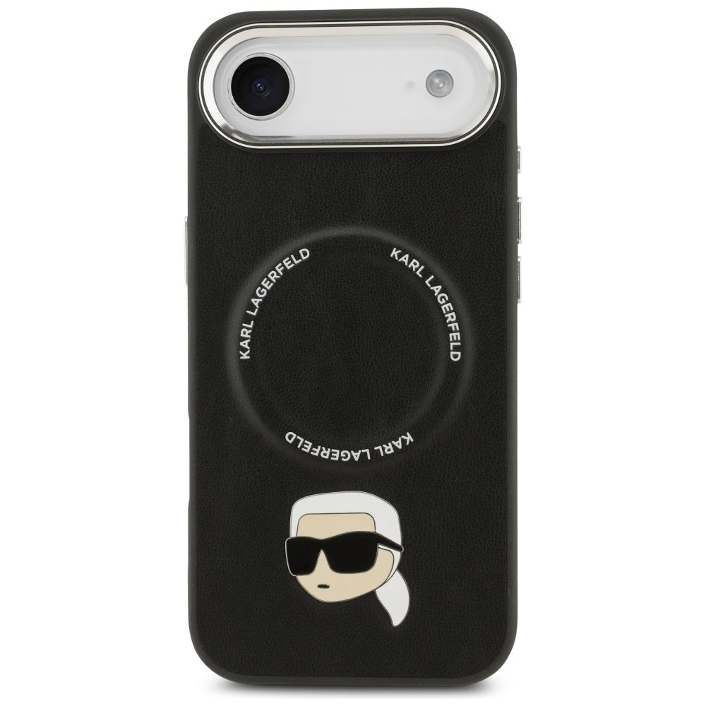 Étui MagSafe pour Apple iPhone 17 Air, Karl Lagerfeld, Karl Pin, Noir