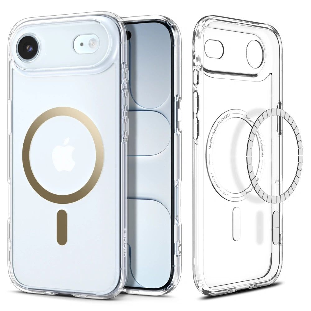 MagSafe Case for Apple iPhone 17 Air, Spigen, Ultra Hybrid, Transparent Gold ACS10315