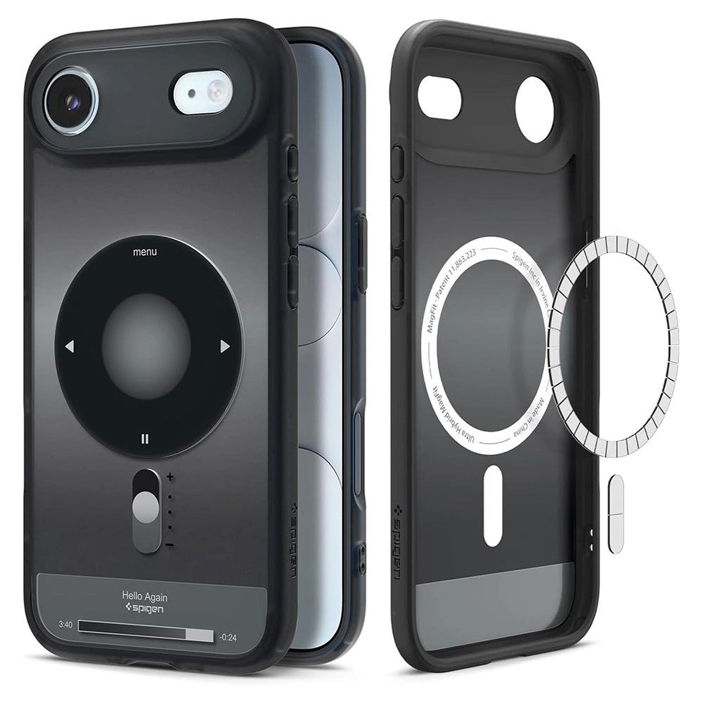 Coque MagSafe pour Apple iPhone 17 Air, Spigen, Ultra Hybrid Classic, Noire