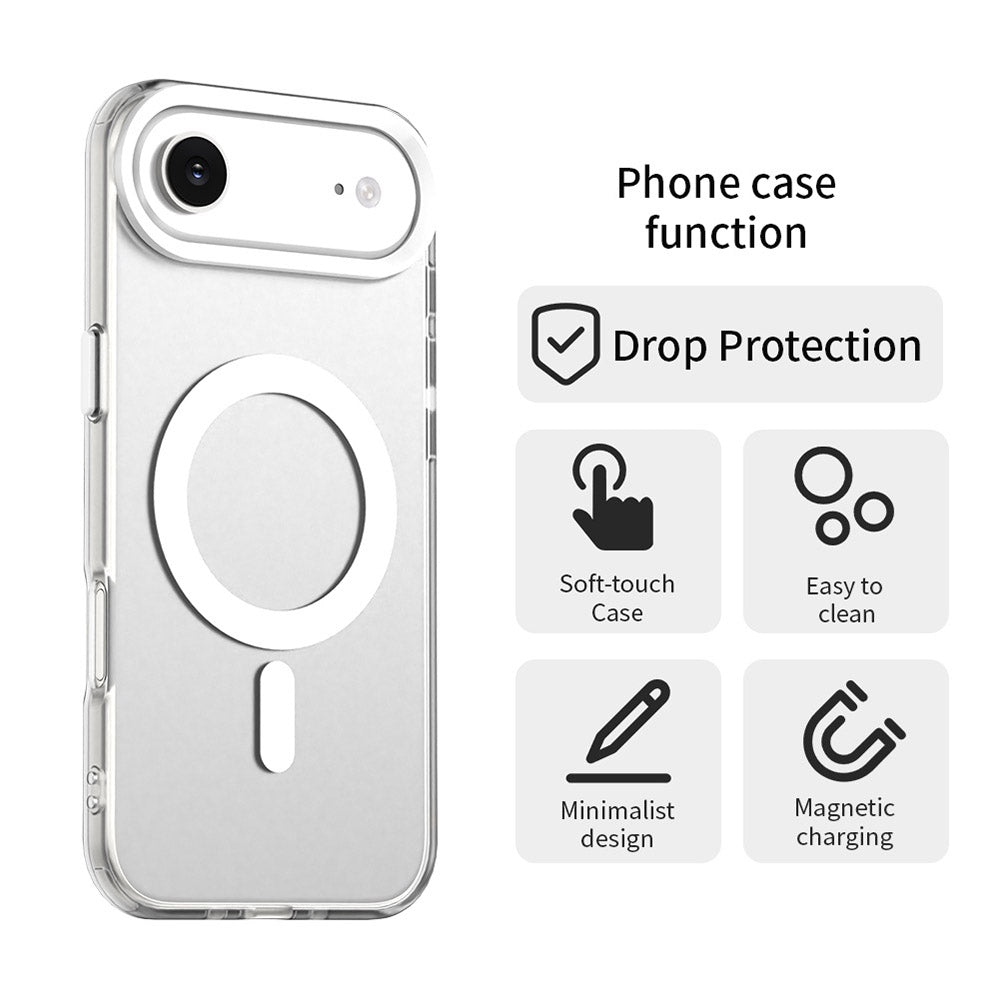Coque MagSafe pour Apple iPhone 17 Air, Techsuit, CandyCase, Blanche