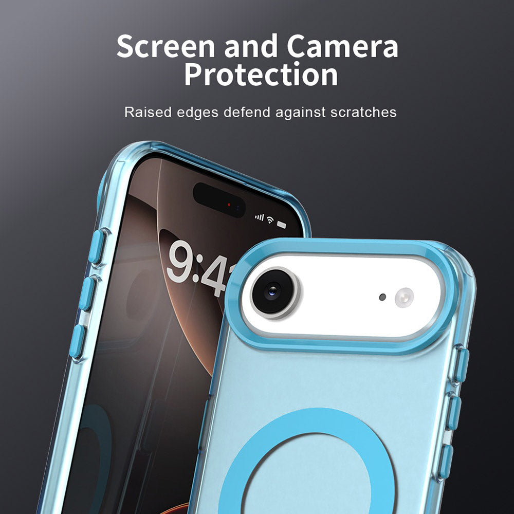 Housse MagSafe pour Apple iPhone 17 Air, Techsuit, CandyCase, Bleue