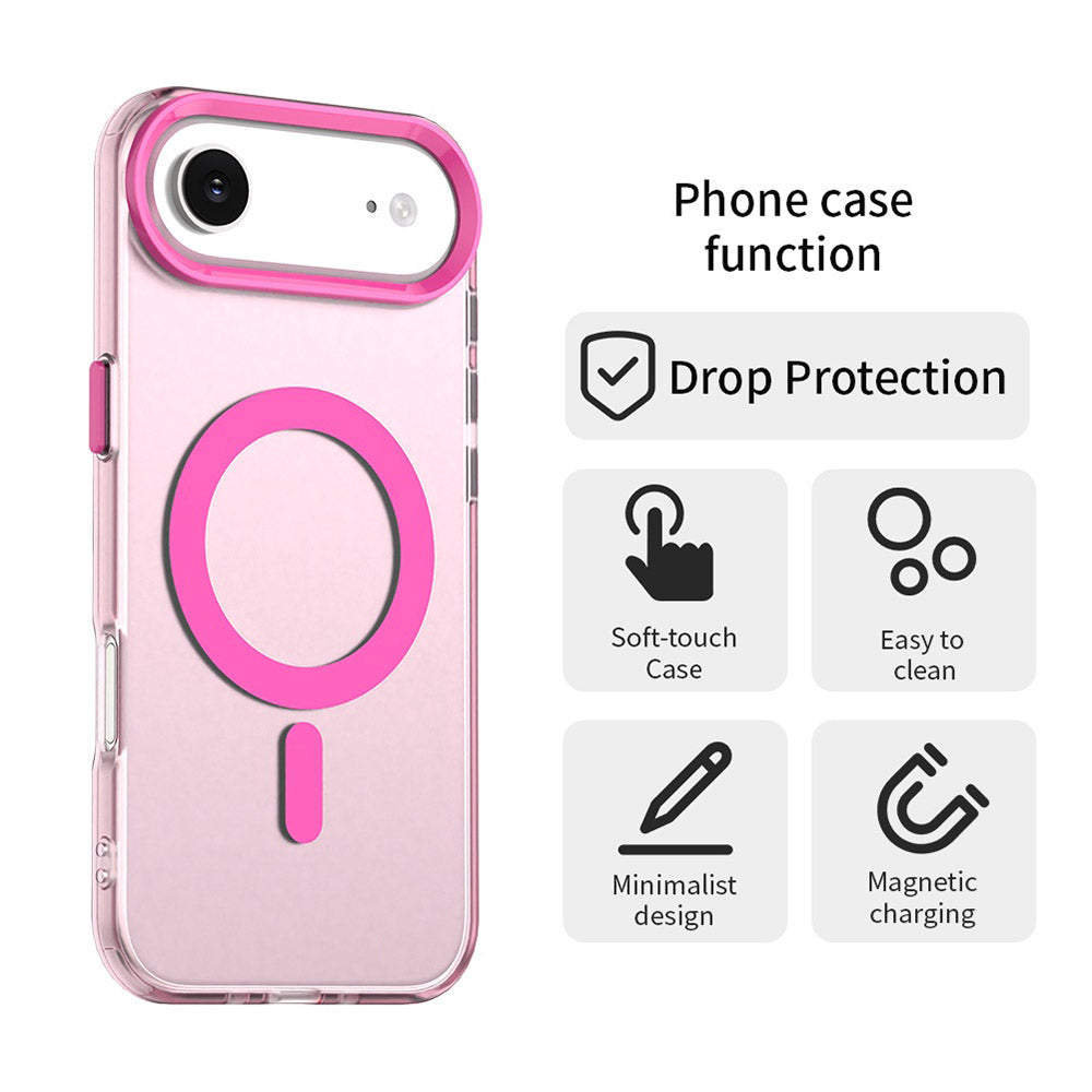Coque MagSafe pour Apple iPhone 17 Air, Techsuit, CandyCase, Rose