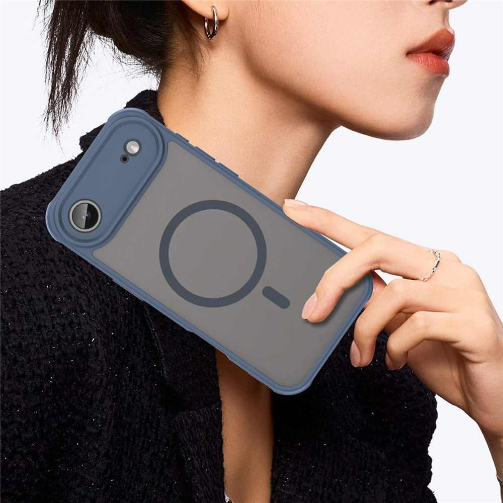 Étui MagSafe pour Apple iPhone 17 Air, Techsuit, HaloFrost II, Bleu Marine