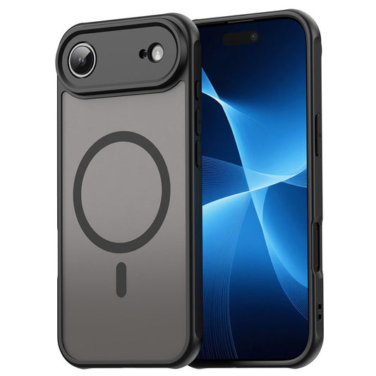 Coque MagSafe pour Apple iPhone 17 Air, Techsuit, HaloFrost II, Noire