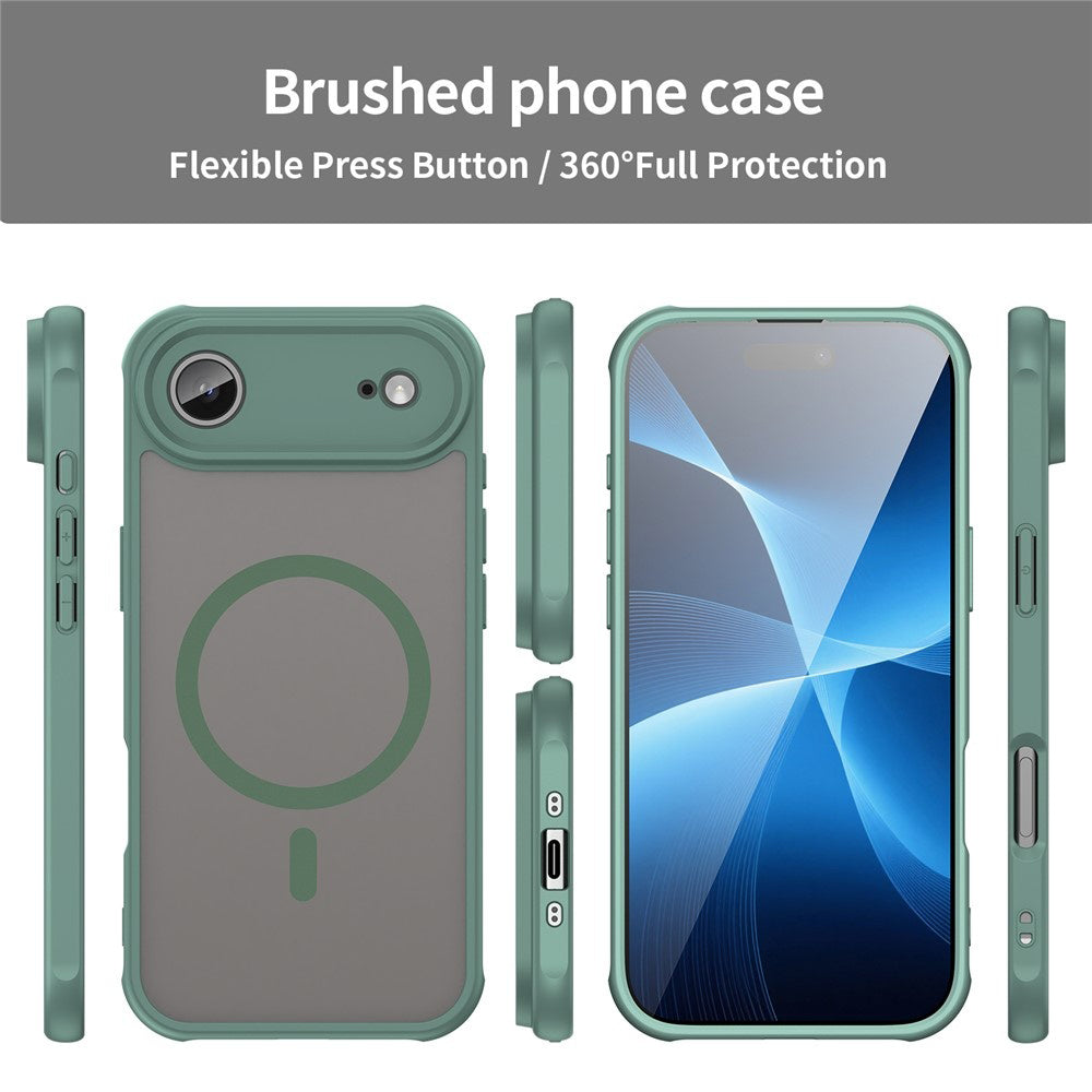 Coque MagSafe pour Apple iPhone 17 Air, Techsuit, HaloFrost II, Vert