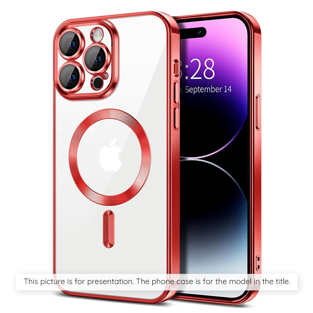 MagSafe Case for Apple iPhone 17 Air, Techsuit, Luxury Crystal, Pink