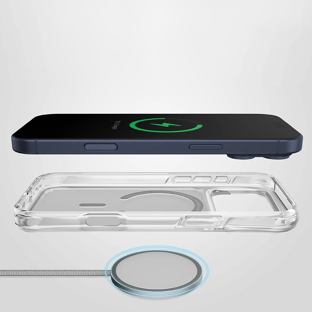 MagSafe Hülle für Apple iPhone 17 Air, UNIQ, LifePro Xtreme MagClick, Transparent