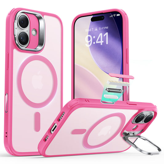 Coque MagSafe pour Apple iPhone 17, ESR, Classic Hybrid Kickstand, Rose Satiné