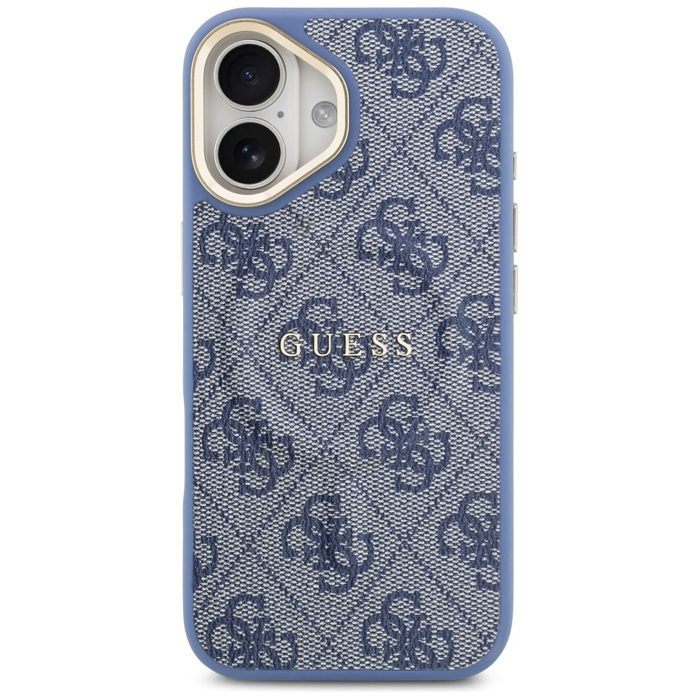 Étui MagSafe pour Apple iPhone 17, Guess, 4G Classic, Bleu