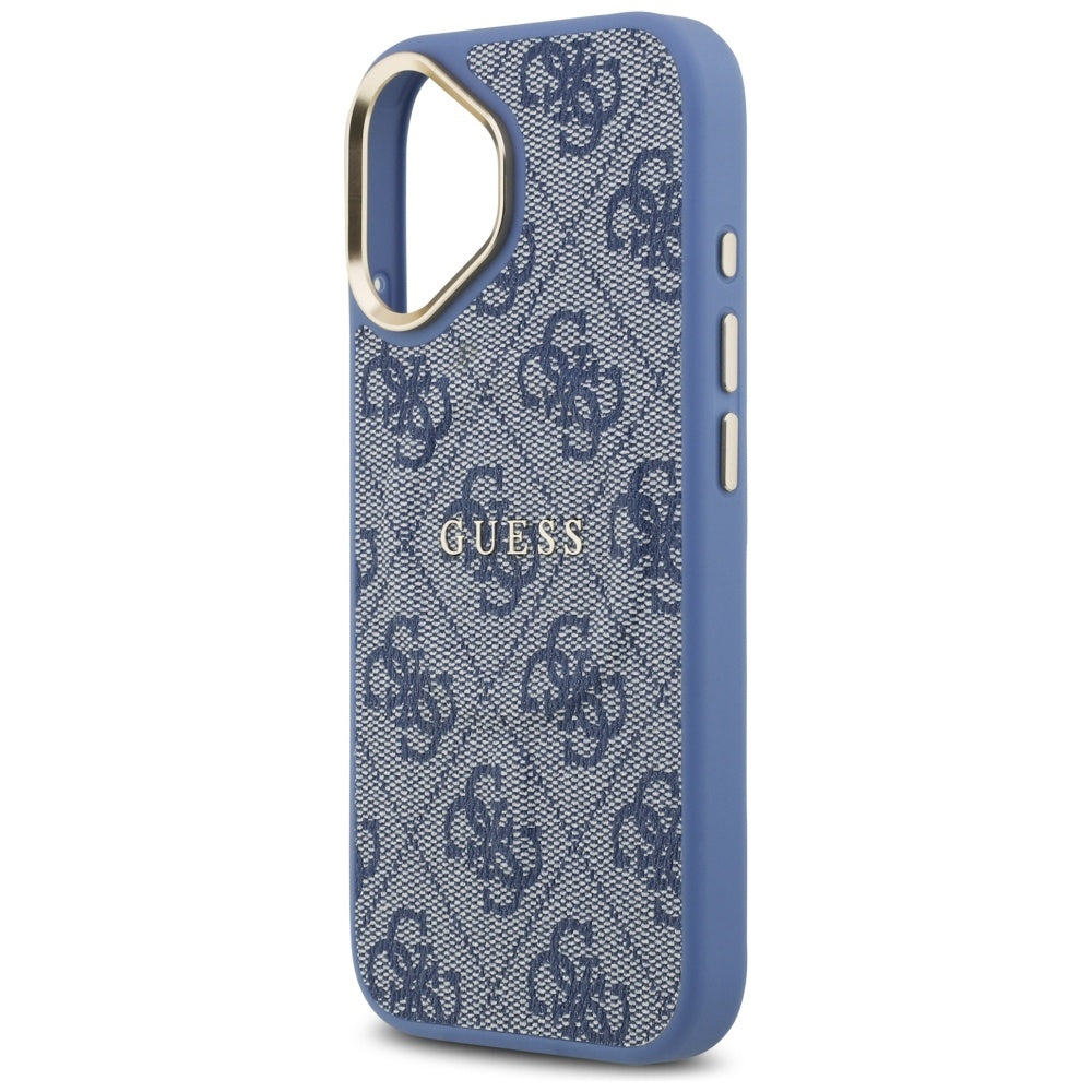 Étui MagSafe pour Apple iPhone 17, Guess, 4G Classic, Bleu