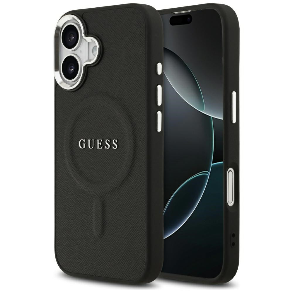 Étui MagSafe pour Apple iPhone 17, Guess, Classic Logo, Noir