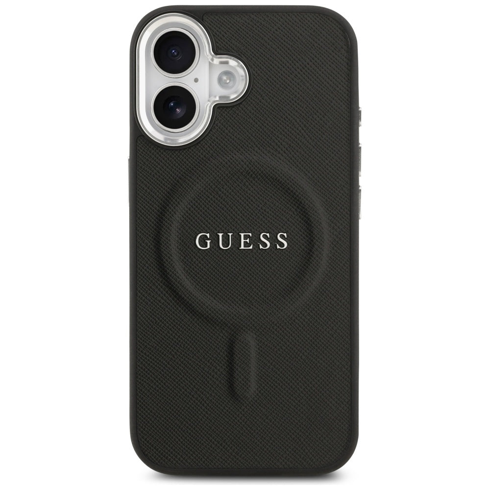 Étui MagSafe pour Apple iPhone 17, Guess, Classic Logo, Noir